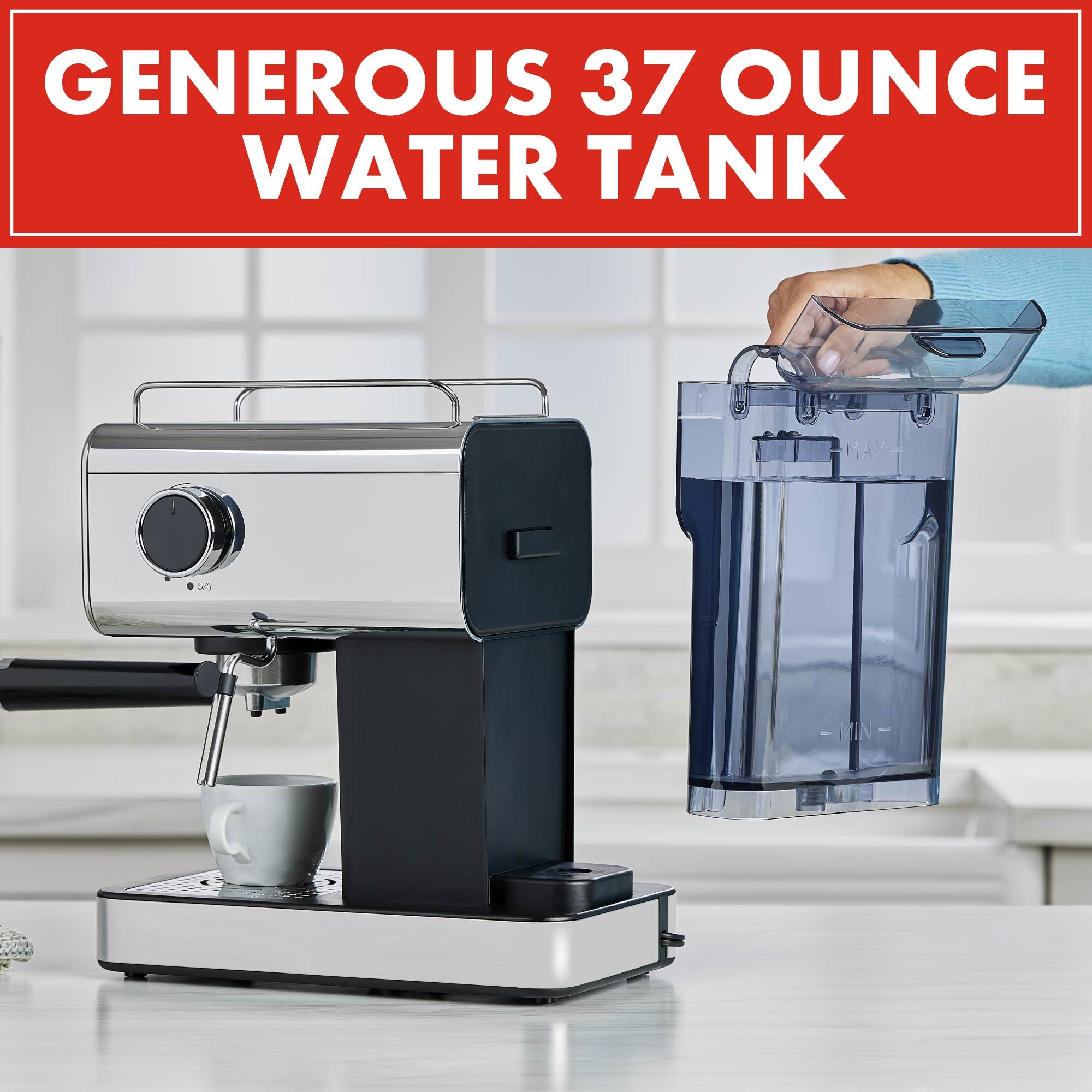 37 ounce water tank