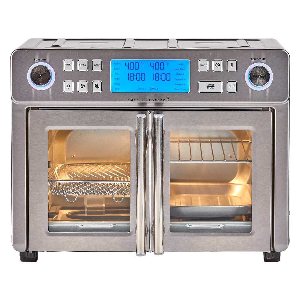 EMERIL LAGASSE DUAL-ZONE 360 AIRFRYER OVEN™ COMBO WITH FRENCH DOOR, 25 QT